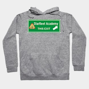 Star Fleet Academy Highway Exit Sign Hoodie